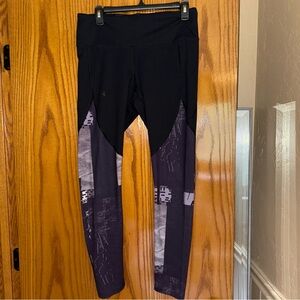 Black and Purple Under Armor Leggings